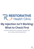 My Injection Isn't Working: What to Check First