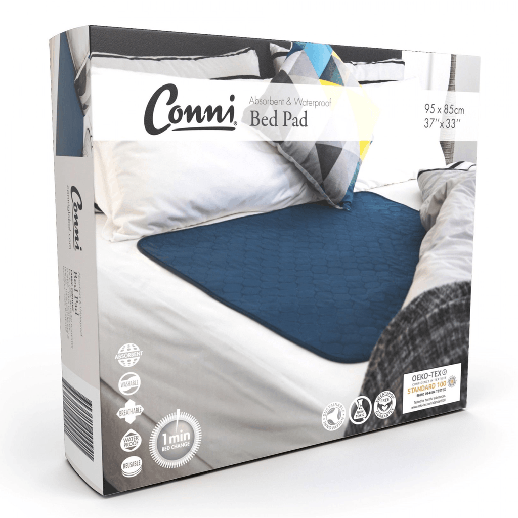 Conni Reusable Bed Pad – Teal Blue (95 x 85cm)